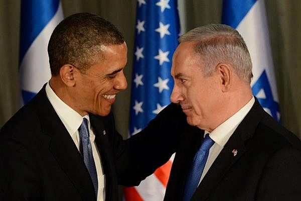 U.S. President Barack Obama and Israeli Prime Minister Binyamin Netanyahu at their joint press conference in Jerusalem (photo: Koby Gidon / Government Press Office)