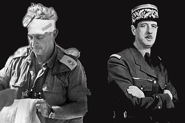 Ariel Sharon and Charles de Gaulle