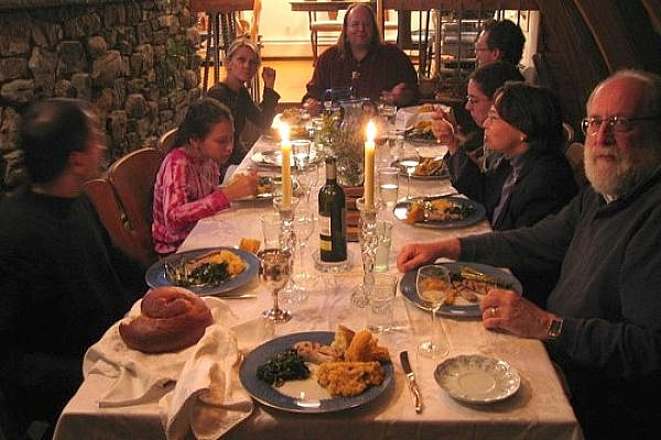 Illustrative photo of Rosh Hashana family dinner. (Photo by Rache Barenblat/Flickr/CC)