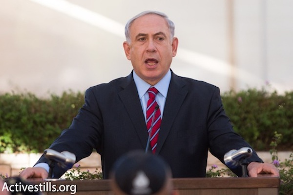 Benjamin Netanyahu. (photo: Activestills.org)