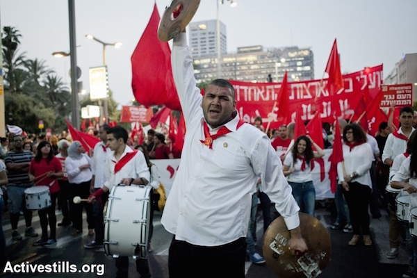 May Day demonstration, May 1, 2013, Tel Aviv. (Photo by Shiraz Grinbaum/Activestills.org)