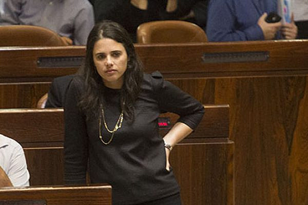 Justice Minister Ayelet Shaked. (Photo by Activestills.org)