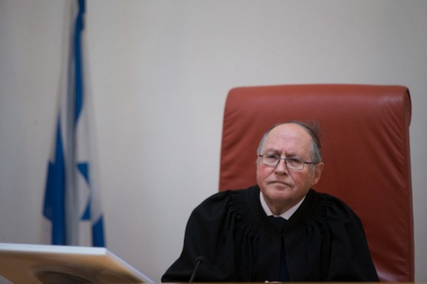 Supreme Court Justice Elyakim Rubinstein. (Yonatan Sindel/Flash90)