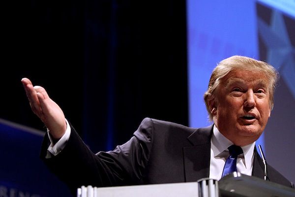 Donald Trump speaking at CPAC 2011 in Washington, D.C., February 10, 2011. (Gage Skidmore)