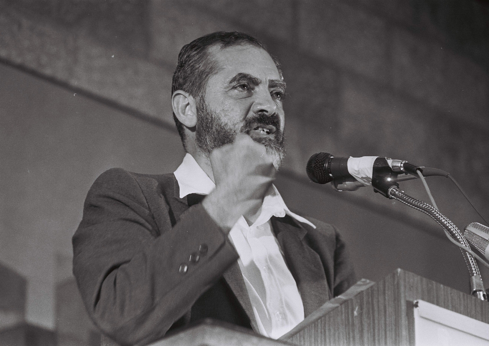 Rabbi Meir Kahane, August 24, 1984. (Yossi Zamir/Flash90)