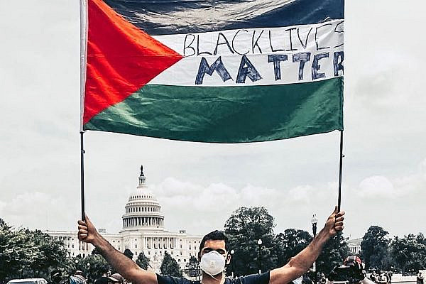 Gabriel Khoury at the protest for Black lives in Washington, D.C. on June 6, 2020. (Courtesy of Gabriel Khoury)