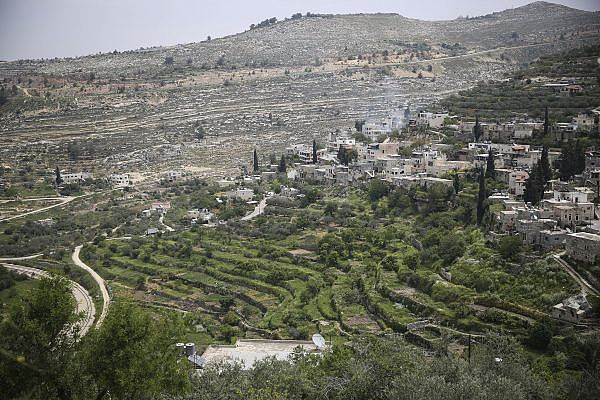 View of the Palestinian village of Battir, with its ancient terraces and irrigation system, West Bank, February 19, 2017. (Yaakov Lederman/Flash90)