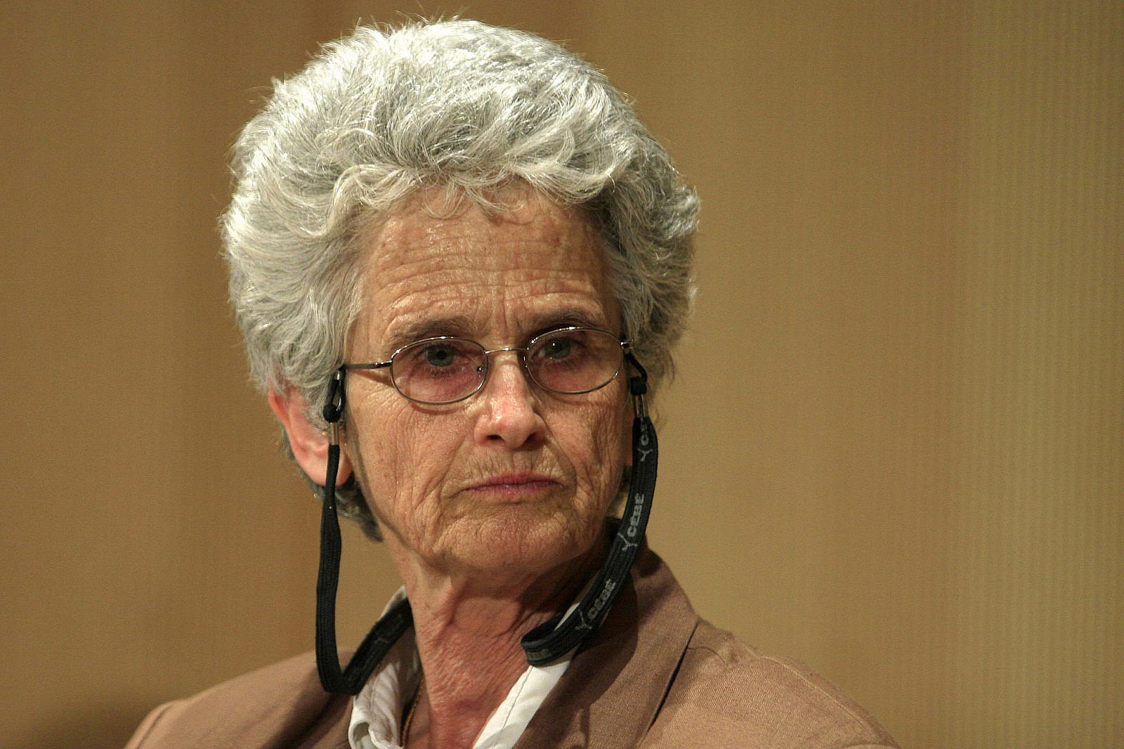 Ruth Gavison during a conference in Jerusalem on March 29, 2007 (Olivier Fitoussi/Flash90)