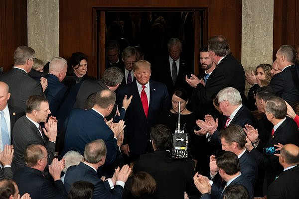President Donald Trump arrives in the House chamber prior to delivering his State of the Union address at the U.S. Capitol in Washington, D.C., February 4, 2020. (Official White House Photo / Andrea Hanks)