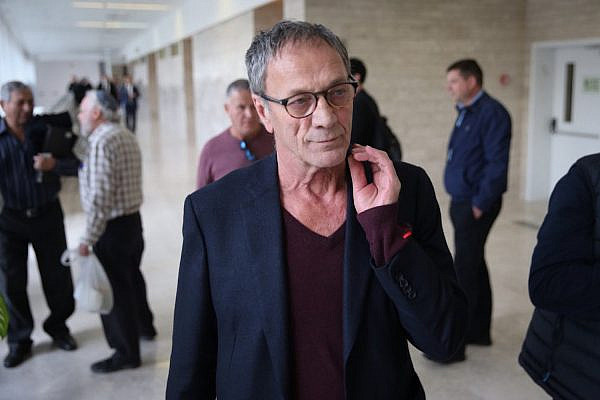 Palestinian actor and filmmaker Mohammad Bakri seen at the Lod District Court on December 21, 2017. (Flash90)