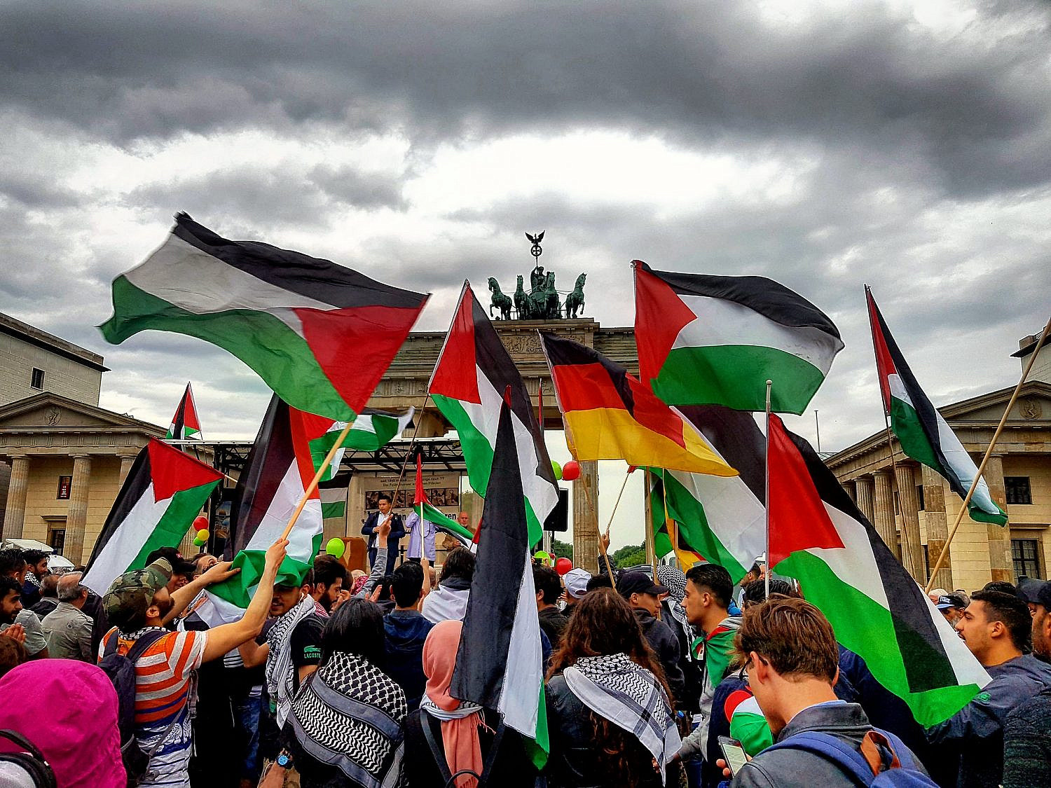 Palestine solidarity protest in Berlin, Germany, May 15, 2018. Photo: Hossam el-Hamalawy/Flickr/CC BY 2.0.
