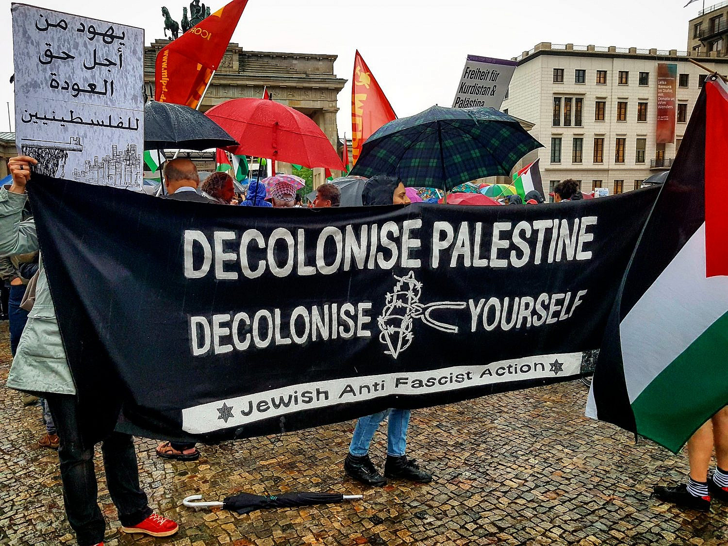 Palestine solidarity protest in Berlin, Germany, May 15, 2018. (Hossam el-Hamalawy/Flickr/CC BY 2.0)