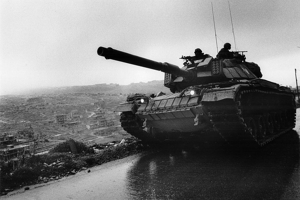 Israeli soldiers in Jezzine, Lebanon, during the First Lebanon War. 1984. (Moshe Shai/Flash90)