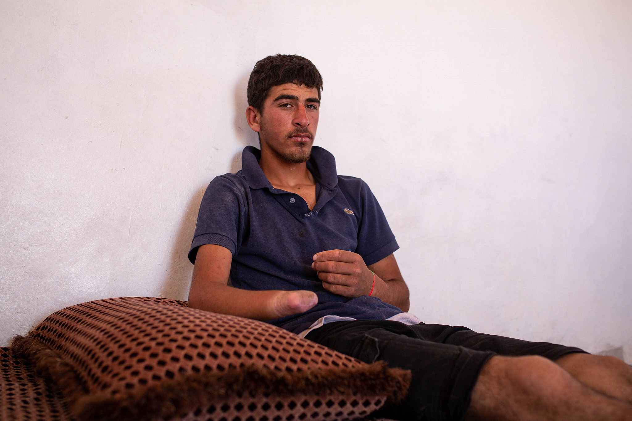 Mohammed Makhamreh at his home in Masafer Yatta, West Bank. (Emily Glick)