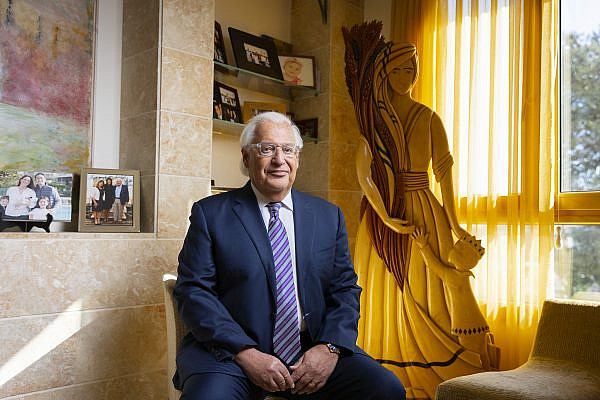 Former U.S. Ambassador to Israel David Friedman poses for a portrait in Jerusalem, November 10, 2021. (Olivier Fitoussi/Flash90)