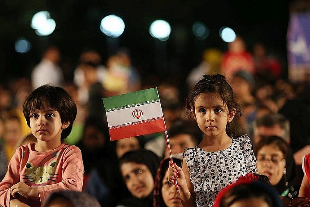 Iranian children take part in the International Festival for Children and Youth.