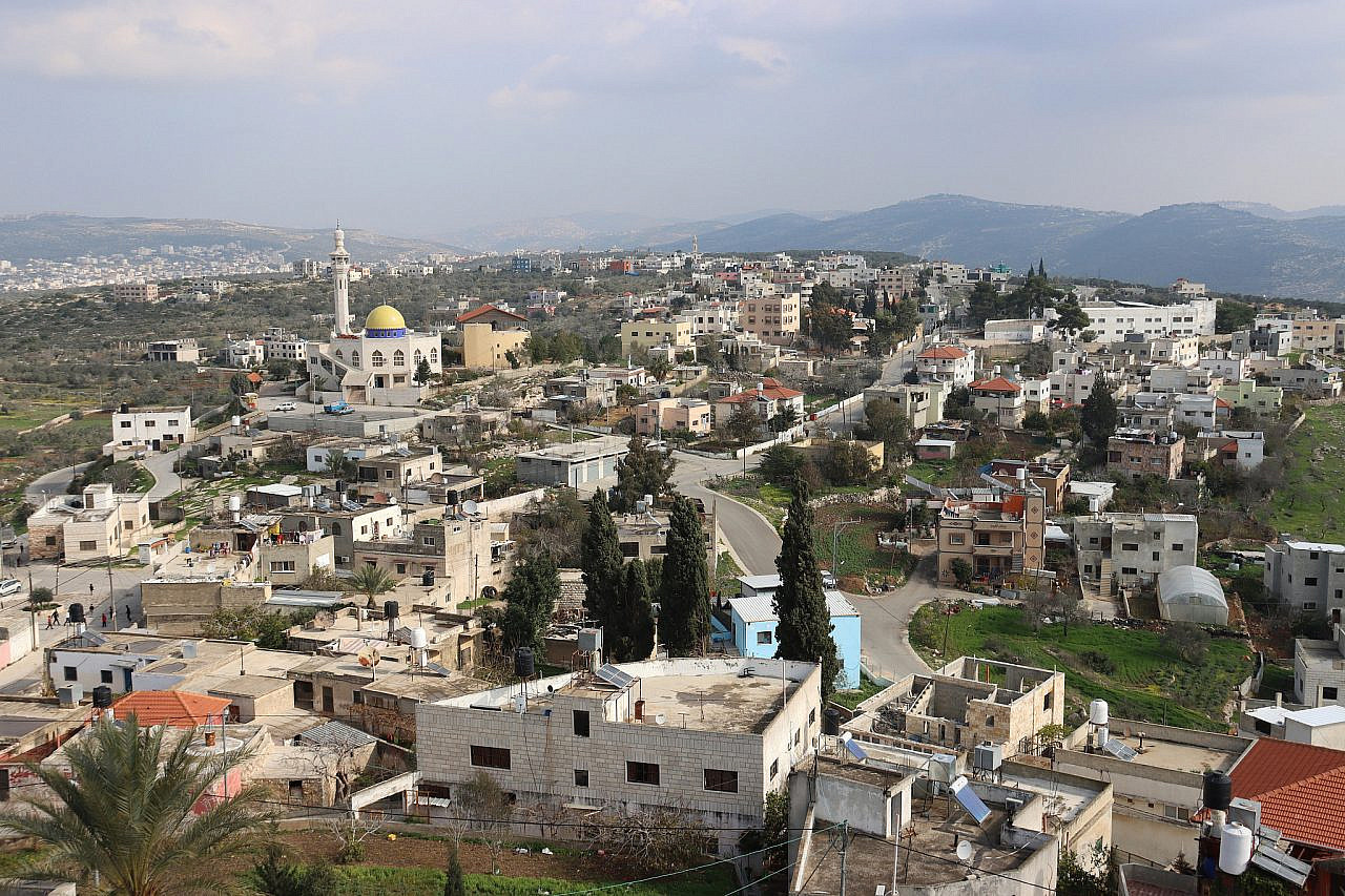 The Palestinian village of Farkha, northern occupied West Bank, January 10, 2023. (Ahmad Al-Bazz)