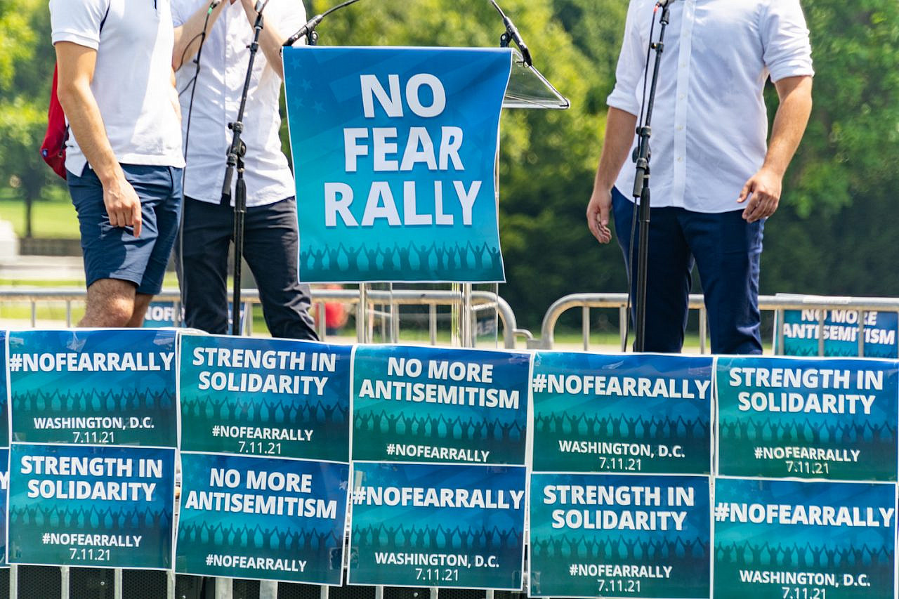 Protesters gather for the 'Rally in Solidarity with the Jewish People,' July 11, 2021, Washington, D.C. (Ted Eytan/CC BY-SA 2.0)