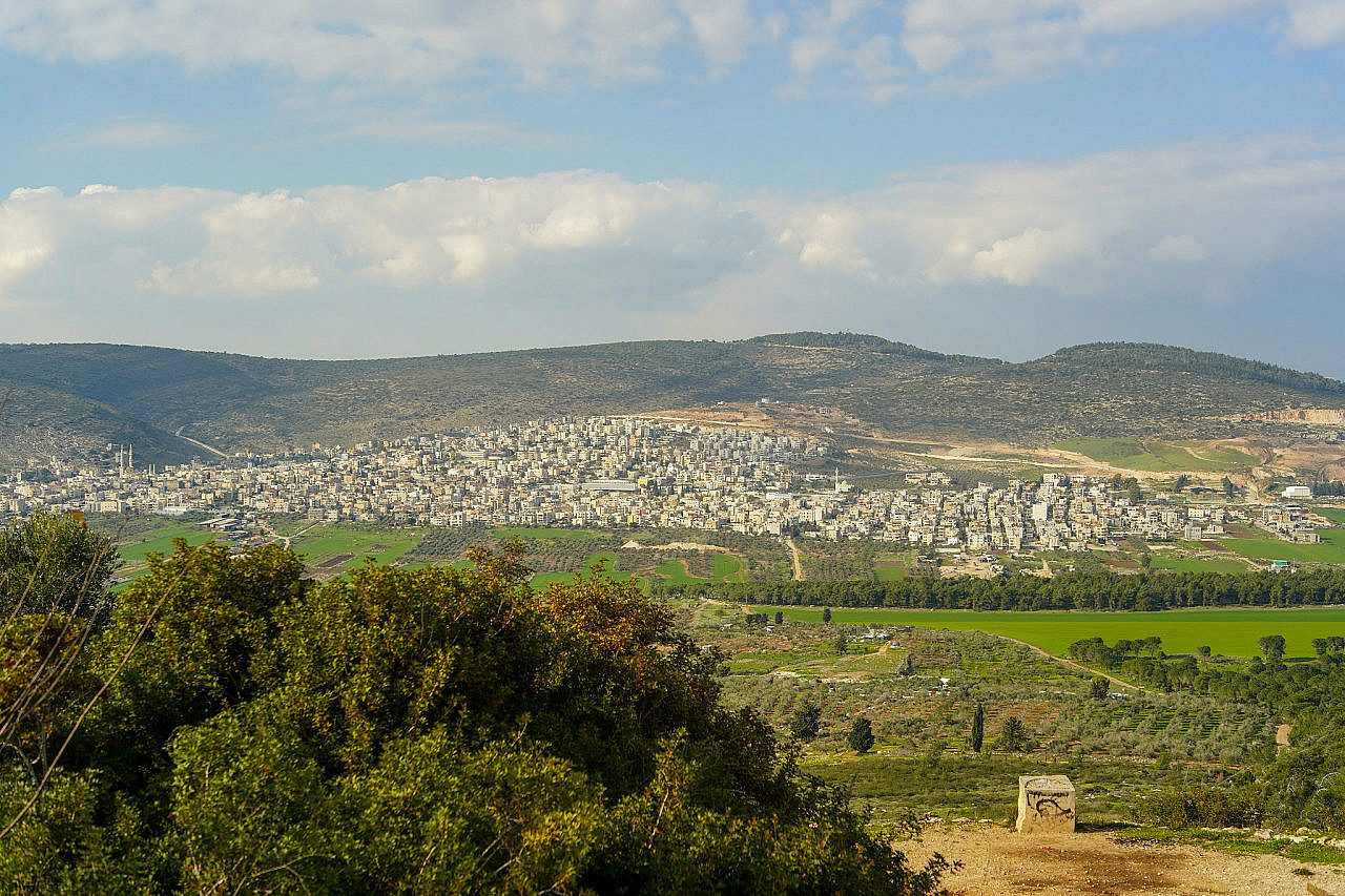 A view over the village of Tur'an, north of Nazareth. (Maria Zreik)