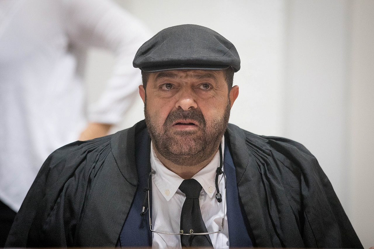 Hassan Jabareen inside Israel's Supreme Court, Jerusalem. (Yonatan Sindel/Flash90)