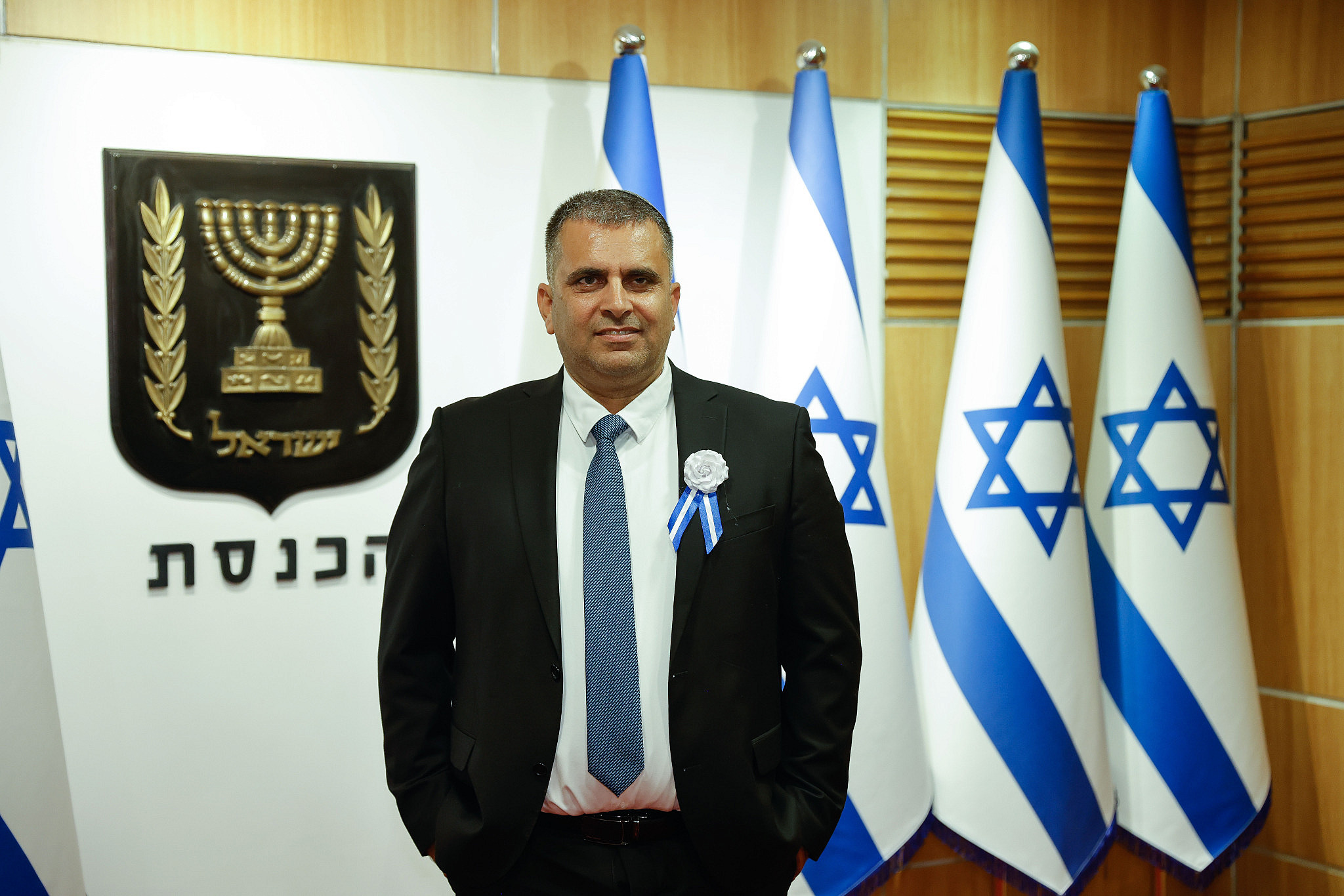 Religious Zionist Party MK Ofir Sofer arrives at the Knesset for its opening session, Jerusalem, November 15, 2022. (Olivier Fitoussi/Flash90)