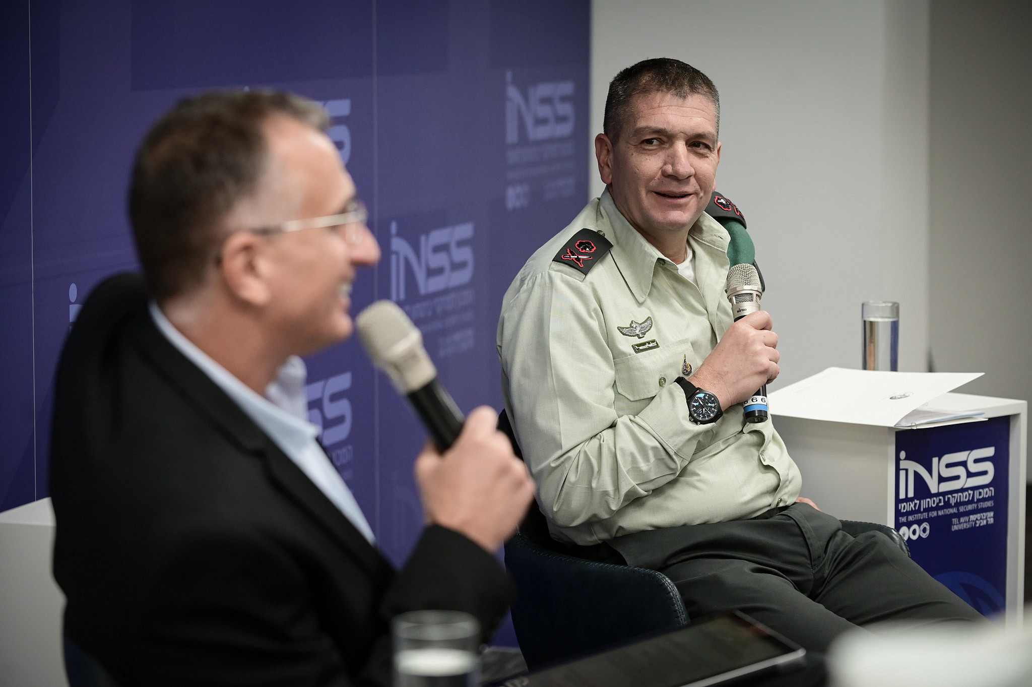 Commander of the IDF Military Intelligence Aharon Haliva, speaks at a conference at Tel Aviv University, November 21, 2022. (Avshalom Sassoni/Flash90)
