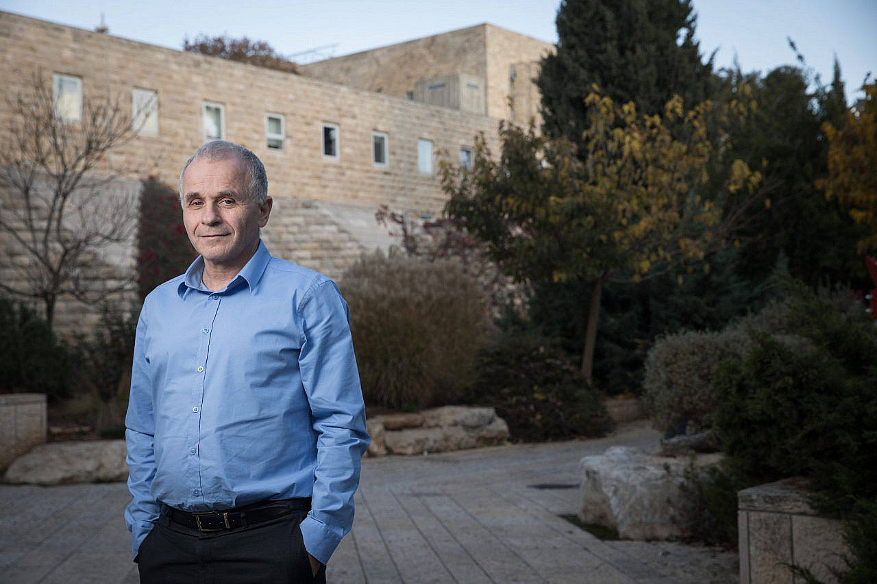 Asher Cohen, President of the Hebrew University, at the Mount Scopus Campus in Jerusalem, on December 4, 2018. (Hadas Parush/Flash90)