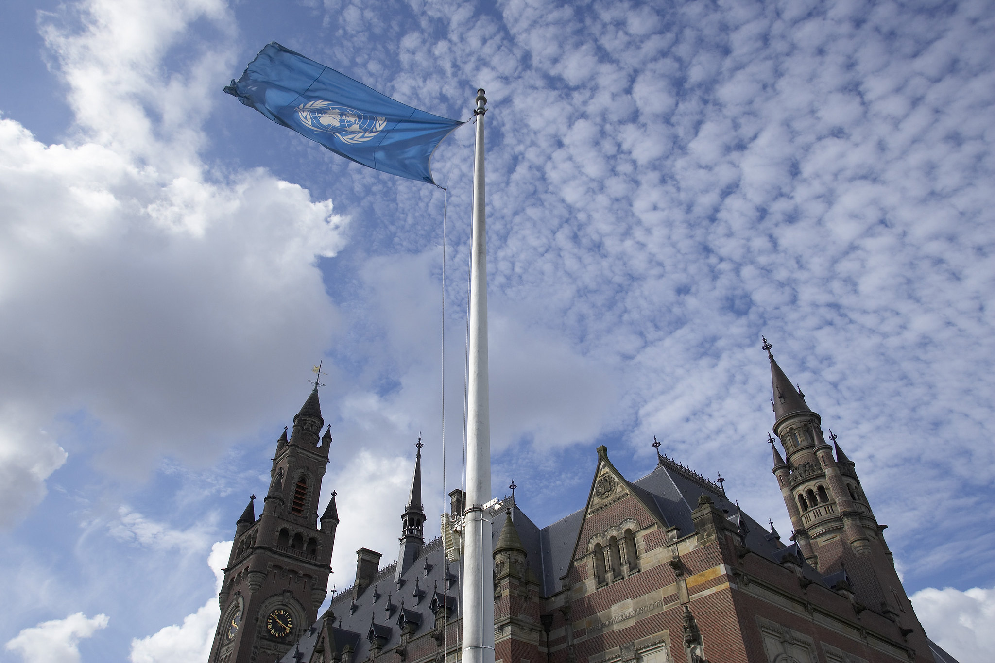 The Peace Palace, seat of the International Court of Justice, at The Hague, Netherlands, March 14, 2012. (Jeroen Bouman/UN Photo/CC BY-NC-ND 2.0 DEED)