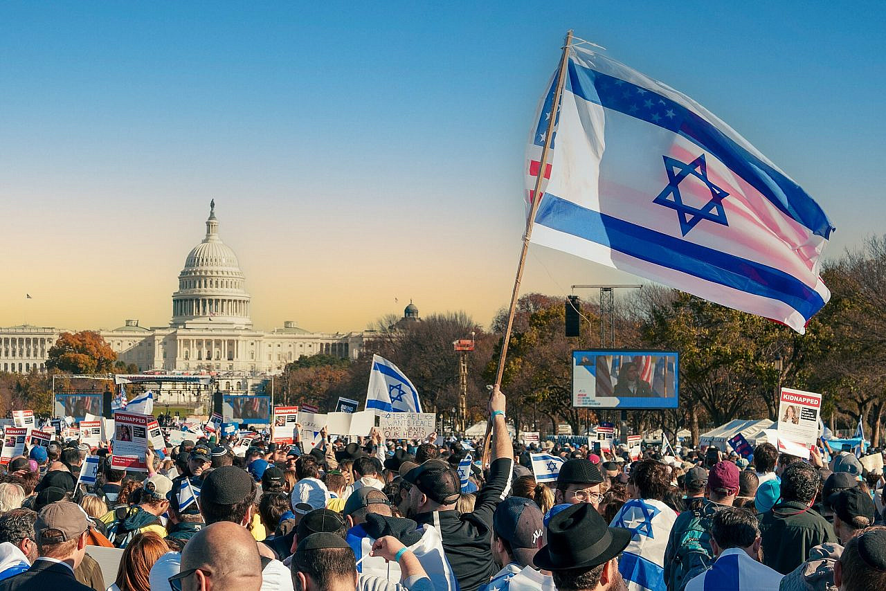 Thousands attend the March for Israel in Washington, DC, November 14, 2023. (tedeytan/CC BY-SA 2.0 DEED)