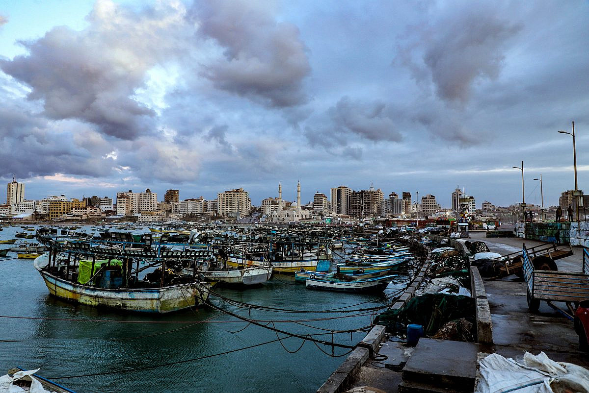 Gaza port on January 9, 2020. (Mohammed Zaanoun)