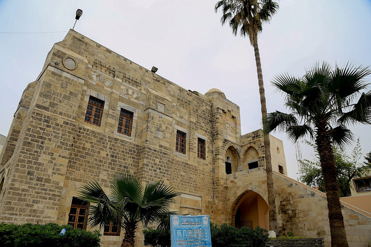 Qasr al-Basha (Pasha Palace), the 13th century historic building located in the old quarter of Gaza City. (Omar El Qattaa)