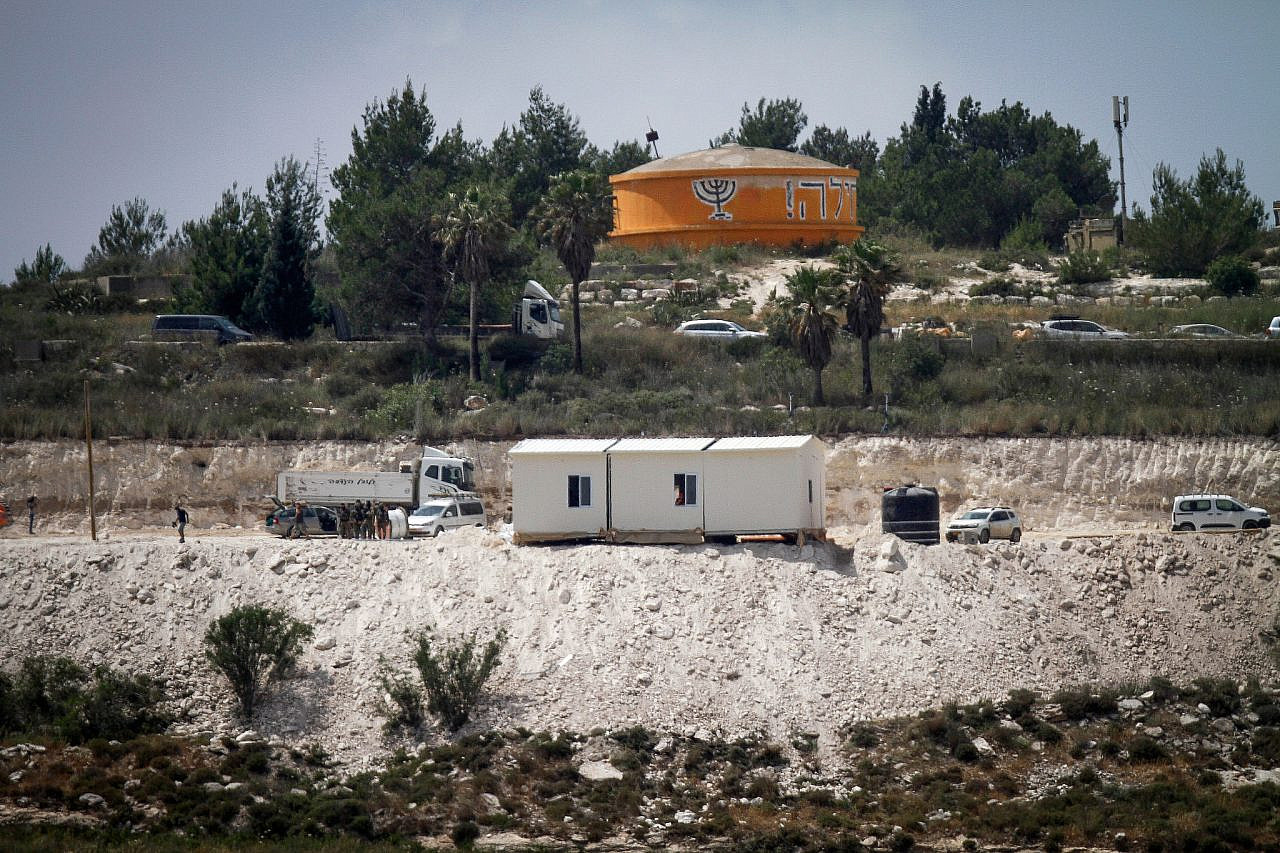 A view of the outpost of Homesh, occupied West Bank, May 29, 2023. (Nasser Ishtayeh/Flash90)