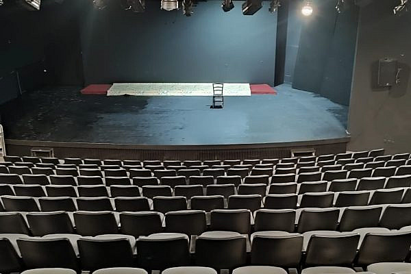 Empty seats in Haifa's Sard Theater. (Courtesy)