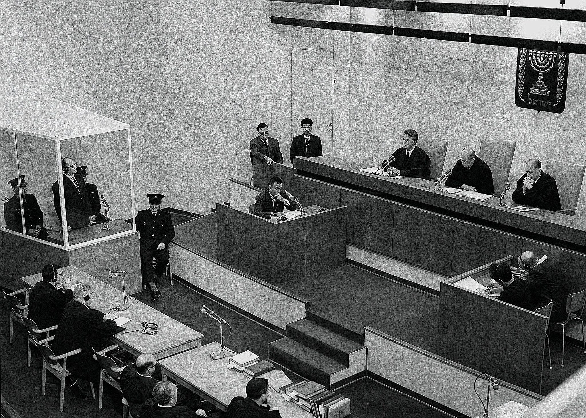 Nazi war criminal Adolf Eichmann is sentenced to death by an Israeli court. (GPO/Public domain) Nazi war criminal Adolf Eichmann is sentenced to death by an Israeli court. (GPO/Public domain)