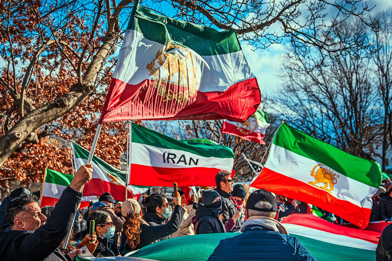 A demonstration in solidarity with protesters in Iran, in Washington, D.C., January 11, 2026. (Ted Eytan/CC BY-SA 4.0)