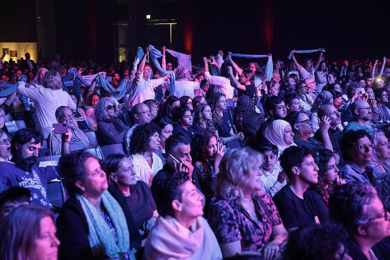 Attendees at The People’s Peace Summit in Tel Aviv, April 30, 2026. (Ofer Amram, Sal Productions) Attendees at The People's Peace Summit in Tel Aviv, April 30, 2026. (Ofer Amram, Sal Productions)