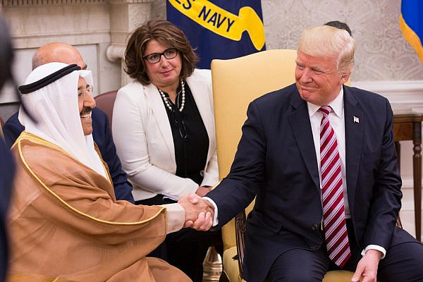 U.S. President Donald Trump and the late Emir Sabah al-Ahmed al-Jaber al-Sabah of Kuwait, September 7, 2017 (Official White House Photo/Stephanie K. Chasez)