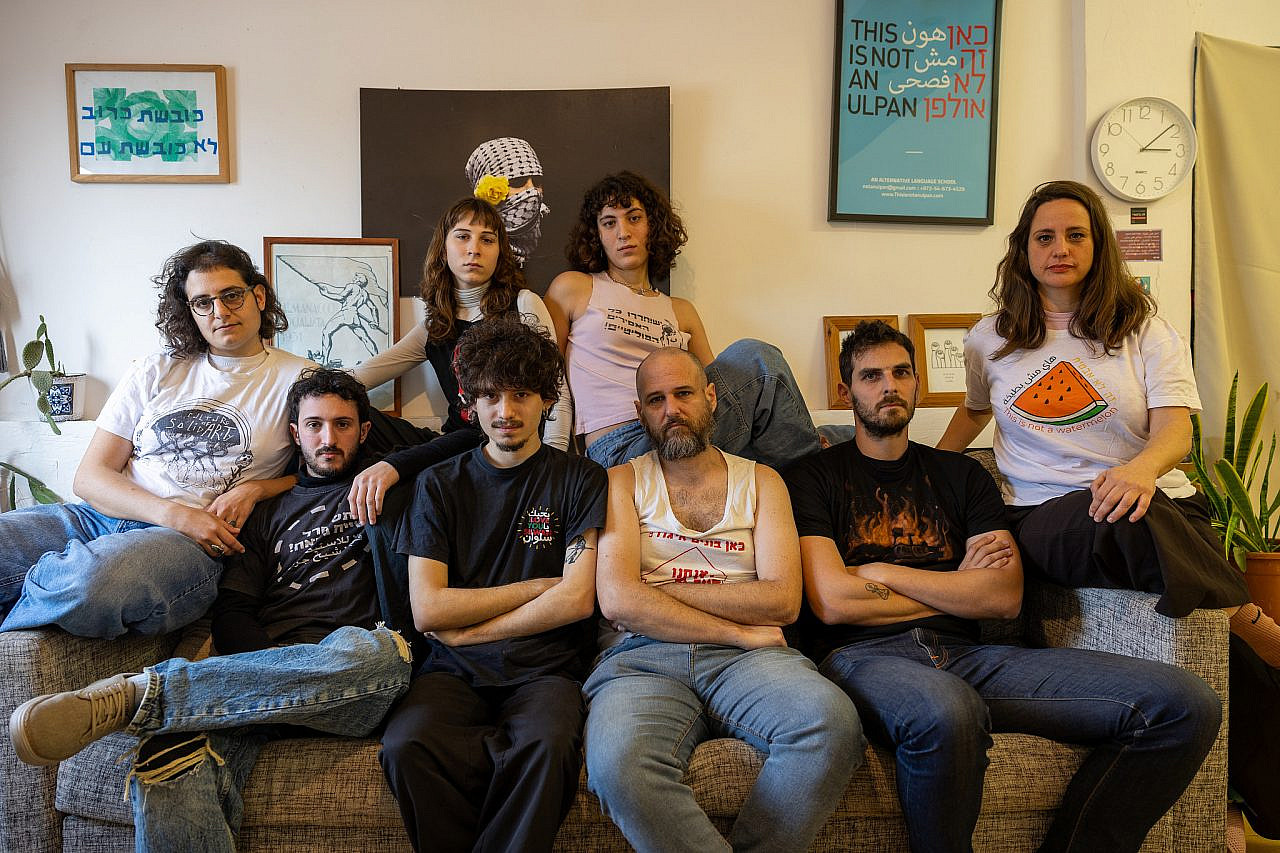 Students and staff of This is Not an Ulpan (TINAU), January 27, 2026. (Yahel Gazit) Students and staff of This is Not an Ulpan (TINAU), January 27, 2026. (Yahel Gazit)