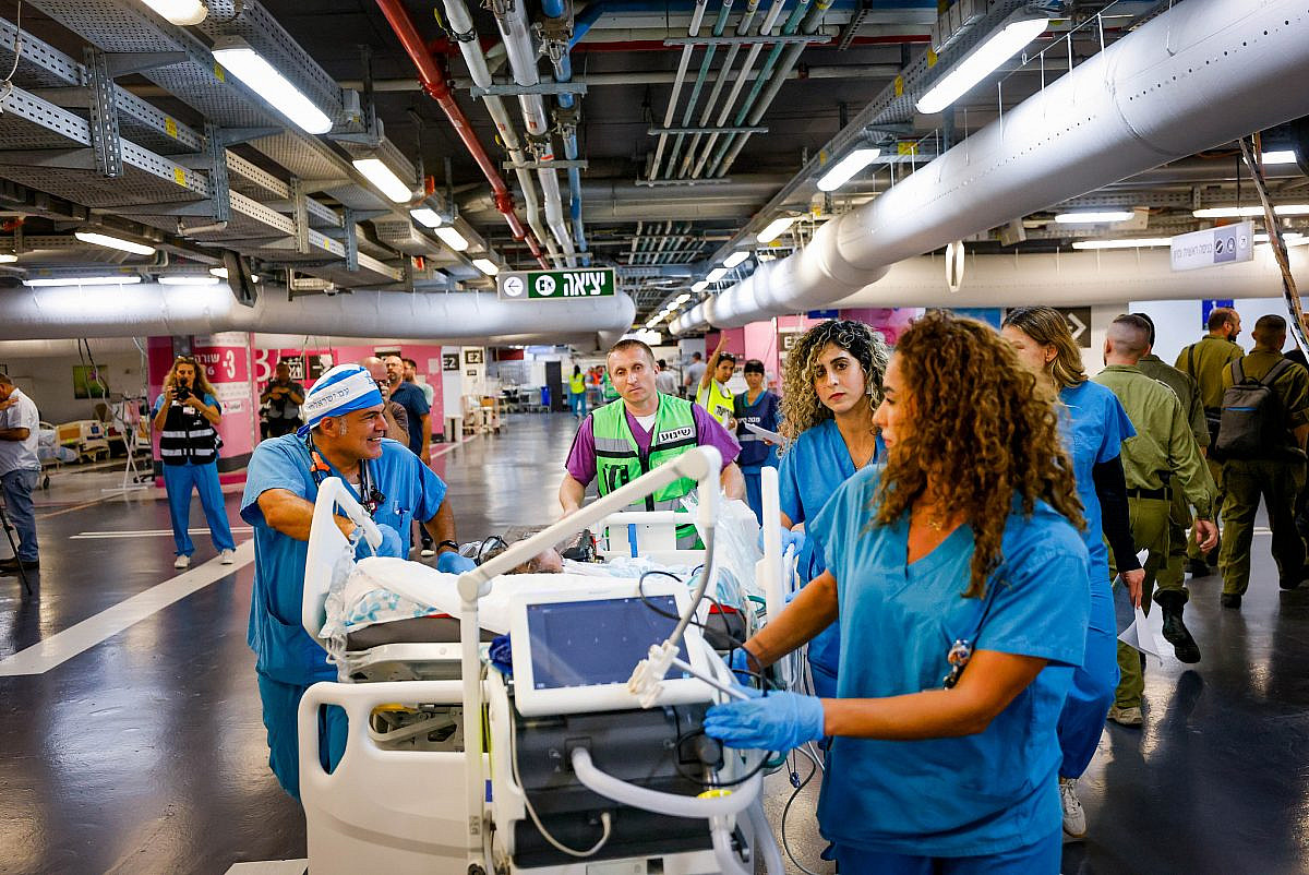 Medical staff at the underground level of Rambam Hospital in Haifa, September 2, 2024. (Chaim Goldberg/Flash90) Medical staff at the underground level of Rambam Hospital in Haifa, September 2, 2024. (Chaim Goldberg/Flash90)