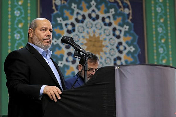 Khalil Al-Hayya at the funeral of Hamas leader Ismail Haniyeh in Tehran, August 1, 2024. (Wikimedia Commons/CC-BY-4.0)