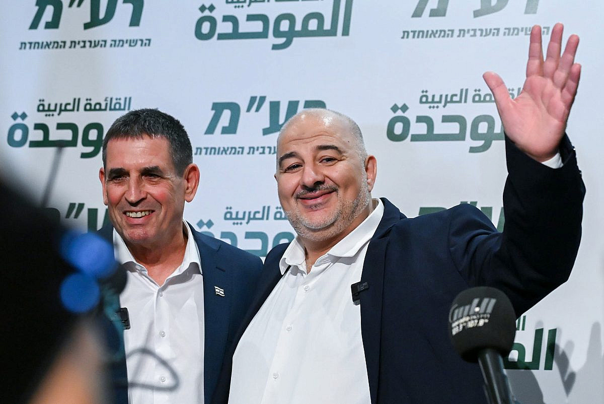 Head of Ra'am Mansour Abbas holds a joint press conference with new party member Yoav Segalovich in Nazareth, August 31, 2026. (Michael Giladi/Flash90) Head of Ra'am Mansour Abbas holds a joint press conference with new party member Yoav Segalovich in Nazareth, August 31, 2026. (Michael Giladi/Flash90)