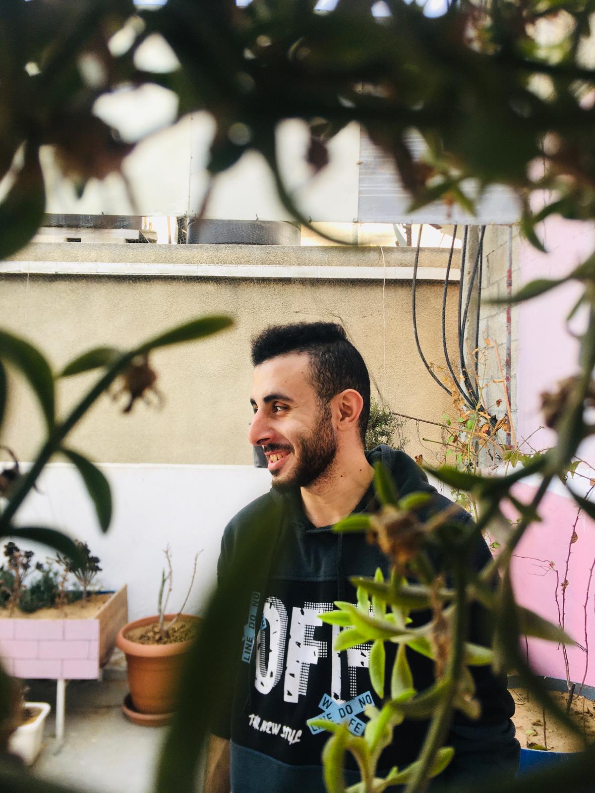 Ahmed Kaid, the author’s best friend, who was killed by an Israeli drone strike on November 17, 2023, photographed in the Dremly’s house in the Sabra neighborhood of Gaza. (Courtesy) Ahmed Kaid, the author's best friend, who was killed by an Israeli drone strike on November 17, 2023, photographed in the Dremly's house in the Sabra neighborhood of Gaza. (Courtesy)
